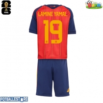 Spania Lamine Yamal #19 Hjemmedraktsett Barn VM 2026 Kortermet (+ Korte bukser)